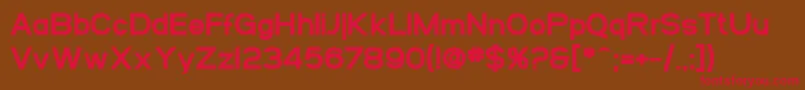 SfArborcrestHeavy Font – Red Fonts on Brown Background