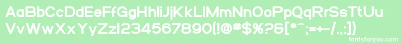 SfArborcrestHeavy Font – White Fonts on Green Background