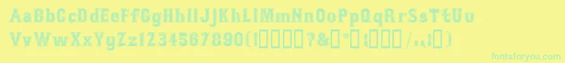 fuente BosoxSemibold – Fuentes Verdes Sobre Fondo Amarillo
