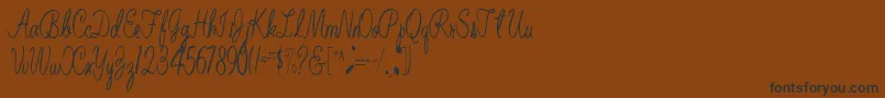 Подробнее о шрифте BelindaRegular Шрифт BelindaRegular – чёрные шрифты на коричневом фоне