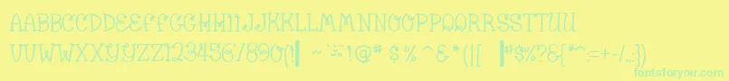 More about BumbleBeeBv Font BumbleBeeBv Font – Green Fonts on Yellow Background