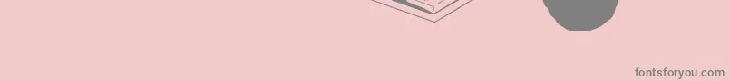 Fonte FenotypeDingsLego3 – fontes cinzas em um fundo rosa