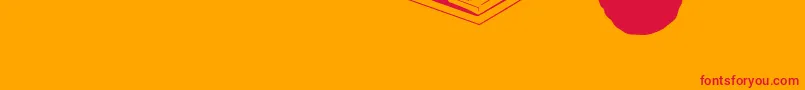 fuente FenotypeDingsLego3 – Fuentes Rojas Sobre Fondo Naranja