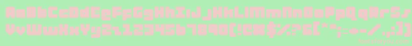 AlphaTaurusExpanded Font – Pink Fonts on Green Background