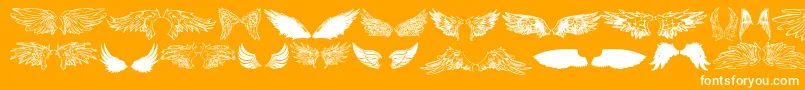 More about WingsOfWindTfb Font WingsOfWindTfb Font – White Fonts on Orange Background