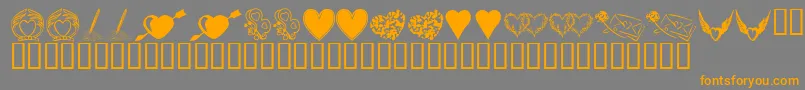 More about KrHeartily Font KrHeartily Font – Orange Fonts on Gray Background