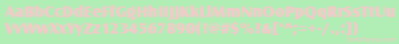 Castletult Font – Pink Fonts on Green Background