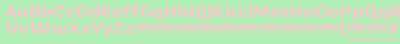 ArturoBoldTrial Font – Pink Fonts on Green Background