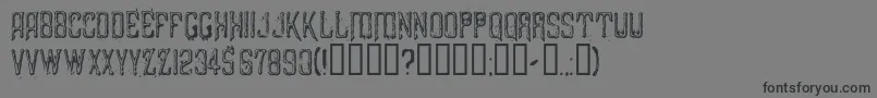 LiszthiusAlkimista Font – Black Fonts on Gray Background