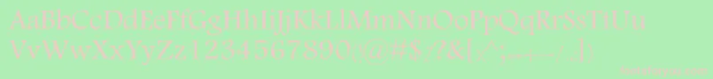 KTabassom Font – Pink Fonts on Green Background