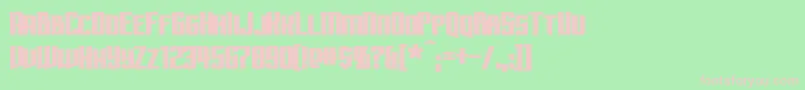 SubspaceBold Font – Pink Fonts on Green Background