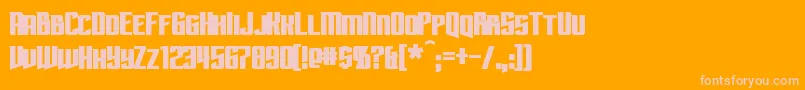 SubspaceBold Font – Pink Fonts on Orange Background