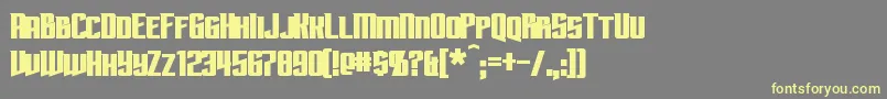 SubspaceBold Font – Yellow Fonts on Gray Background