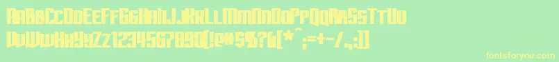 SubspaceBold Font – Yellow Fonts on Green Background