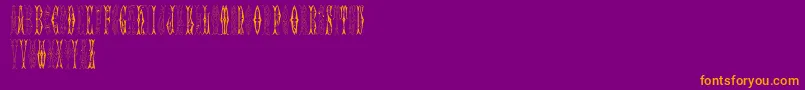 fuente SajouFancyGothic – Fuentes Naranjas Sobre Fondo Morado