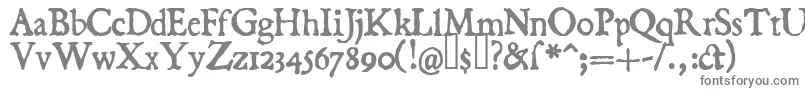 フォントDominica – 白い背景に灰色の文字