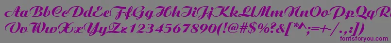 AngsbycRegular Font – Purple Fonts on Gray Background