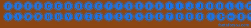 ConsoleInput Font – Blue Fonts on Brown Background