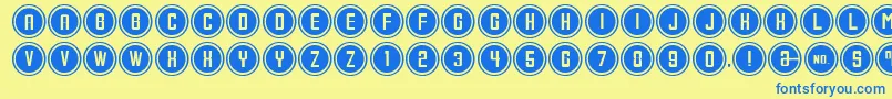 ConsoleInput Font – Blue Fonts on Yellow Background