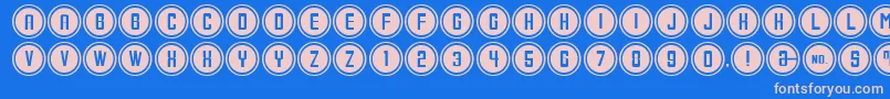 ConsoleInput Font – Pink Fonts on Blue Background