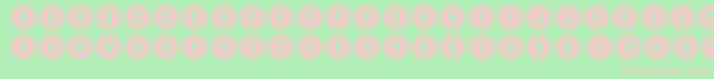 ConsoleInput Font – Pink Fonts on Green Background