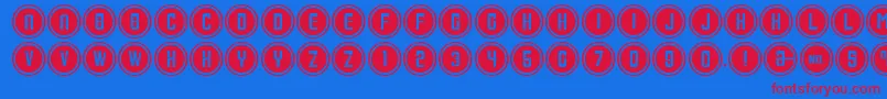 ConsoleInput Font – Red Fonts on Blue Background