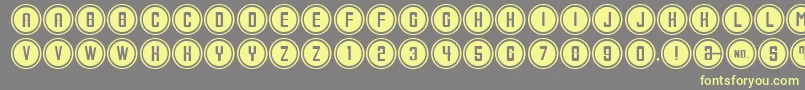 ConsoleInput Font – Yellow Fonts on Gray Background