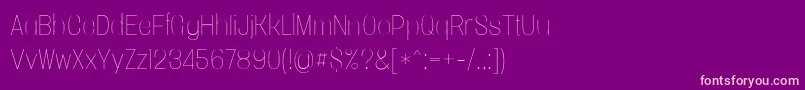 Vacersansthinpersonal Font – Pink Fonts on Purple Background