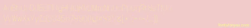 Vacersansthinpersonal Font – Yellow Fonts on Pink Background