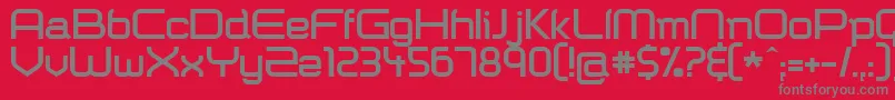 Shazbot Font – Gray Fonts on Red Background