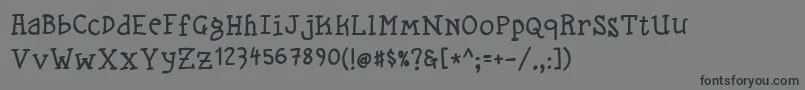 Straygosling Font – Black Fonts on Gray Background
