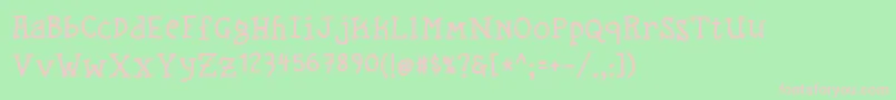 Straygosling Font – Pink Fonts on Green Background