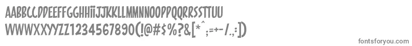 フォントPintanina – 白い背景に灰色の文字