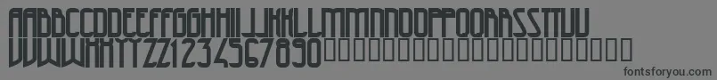 フォント47Bold – 黒い文字の灰色の背景
