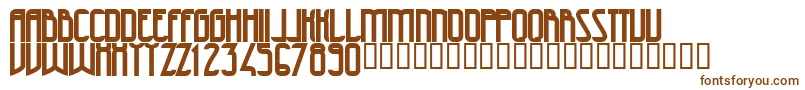 Шрифт 47Bold – коричневые шрифты на белом фоне