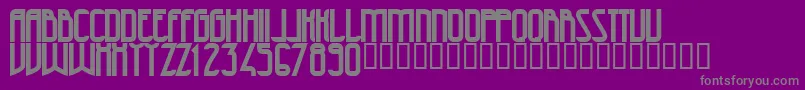 Police 47Bold – polices grises sur fond violet