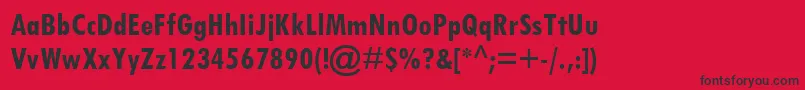 TwCenMtCondensedРџРѕР»СѓР¶РёСЂРЅС‹Р№ Font – Black Fonts on Red Background