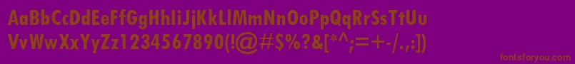 Fonte TwCenMtCondensedРџРѕР»СѓР¶РёСЂРЅС‹Р№ – fontes marrons em um fundo roxo