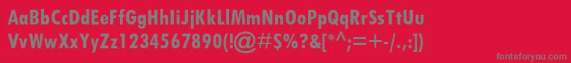 TwCenMtCondensedРџРѕР»СѓР¶РёСЂРЅС‹Р№ Font – Gray Fonts on Red Background