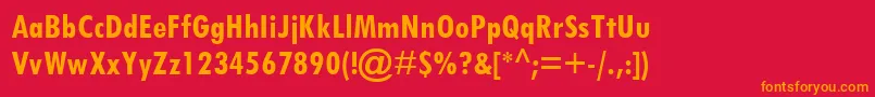 TwCenMtCondensedРџРѕР»СѓР¶РёСЂРЅС‹Р№ Font – Orange Fonts on Red Background