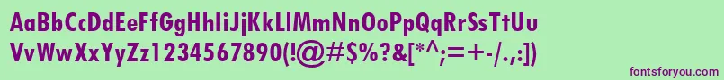 Fonte TwCenMtCondensedРџРѕР»СѓР¶РёСЂРЅС‹Р№ – fontes roxas em um fundo verde