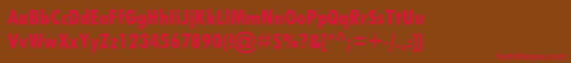 TwCenMtCondensedРџРѕР»СѓР¶РёСЂРЅС‹Р№ Font – Red Fonts on Brown Background