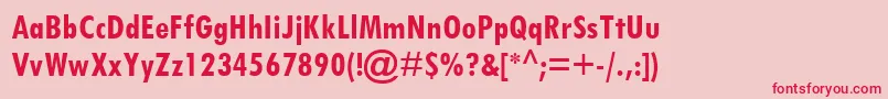 TwCenMtCondensedРџРѕР»СѓР¶РёСЂРЅС‹Р№ Font – Red Fonts on Pink Background