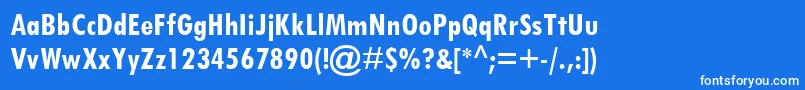 Подробнее о шрифте TwCenMtCondensedПолужирный Шрифт TwCenMtCondensedПолужирный – белые шрифты на синем фоне