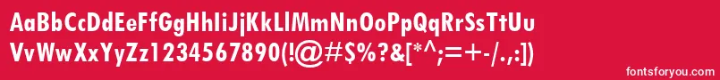 TwCenMtCondensedРџРѕР»СѓР¶РёСЂРЅС‹Р№ Font – White Fonts on Red Background