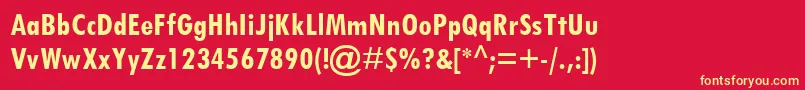 TwCenMtCondensedРџРѕР»СѓР¶РёСЂРЅС‹Р№ Font – Yellow Fonts on Red Background