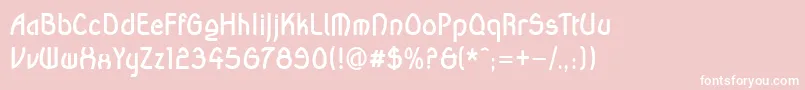 WandaBold Font – White Fonts on Pink Background