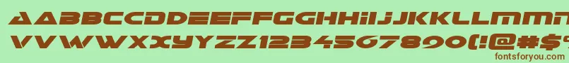 Galantsemital Font – Brown Fonts on Green Background