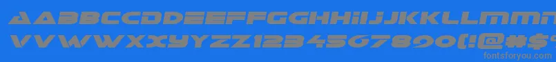 Galantsemital Font – Gray Fonts on Blue Background