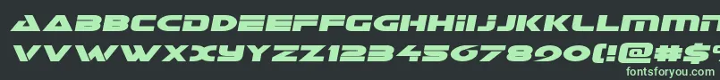 Galantsemital Font – Green Fonts on Black Background